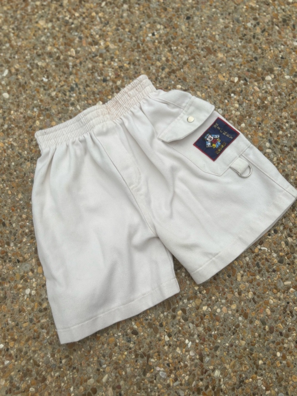 Vintage Disney Mickey Mouse Shorts Size 6 Kids Y2K Elastic Waist